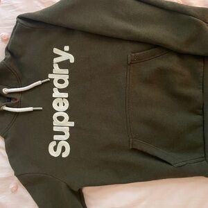 Super dry forest green hoodie